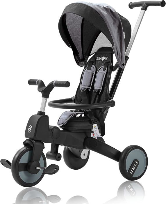 Tricycle Besrey Pour Enfants – Roues LED Clignotantes, Réglable, 2 En 1 – De 18 Mois à 5 Ans – Sécurité Et Confort