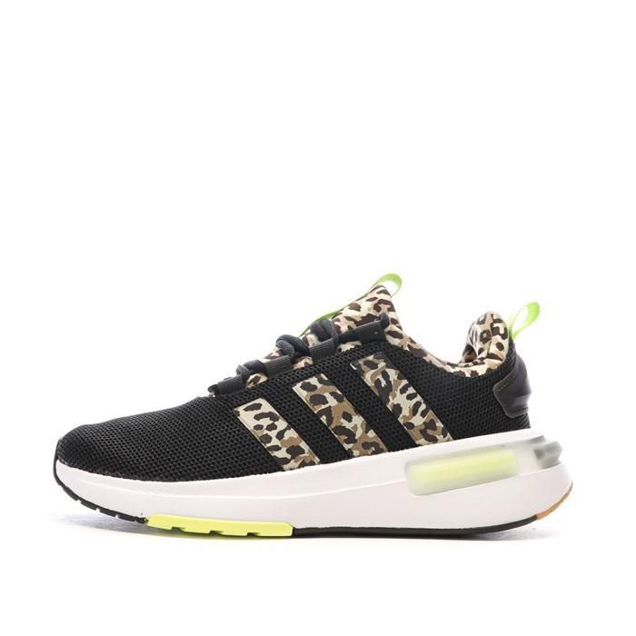 Chaussures de running Noires/Jaunes Femme Adidas Racer Cdiscount