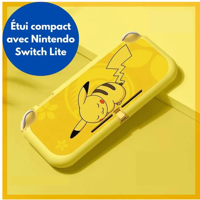 Coque en silicone Pokémon Pikachu Nintendo Switch Lite – Protection souple antichoc – Étui console – Accessoire gamer - GAVI STORE