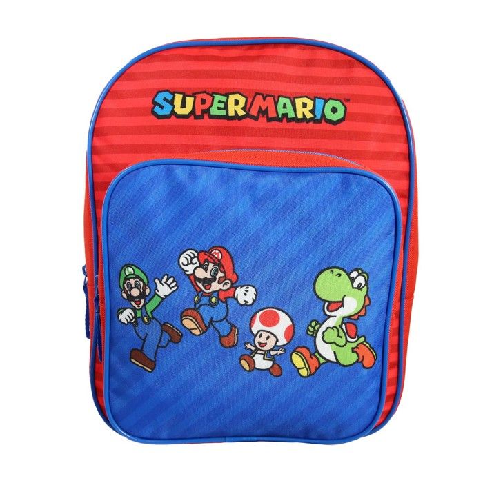 Sac à dos 31 cm avec poche maternelle Super Mario Multicolore Sac à dos 31 cm avec poche maternelle Super Mario Multicolore