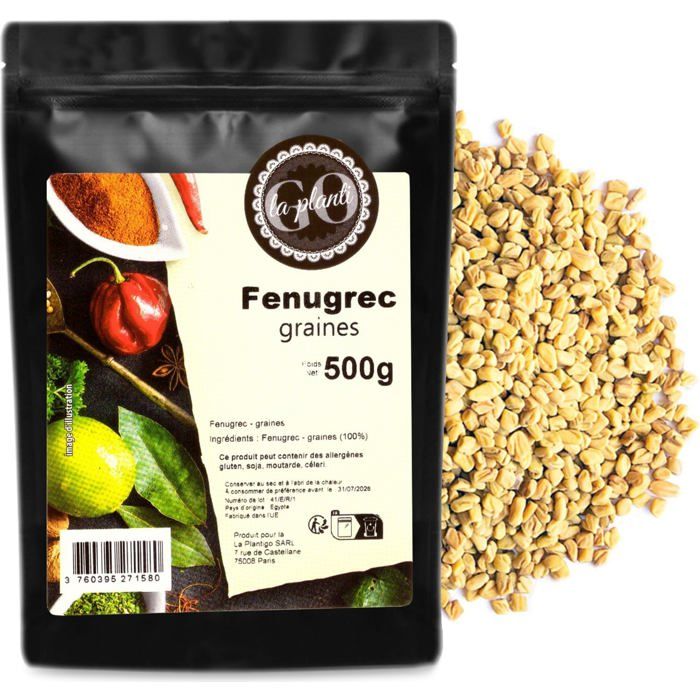 Meilleurs prix pour Fenugrec graines 500 g - LA PLANTIGO