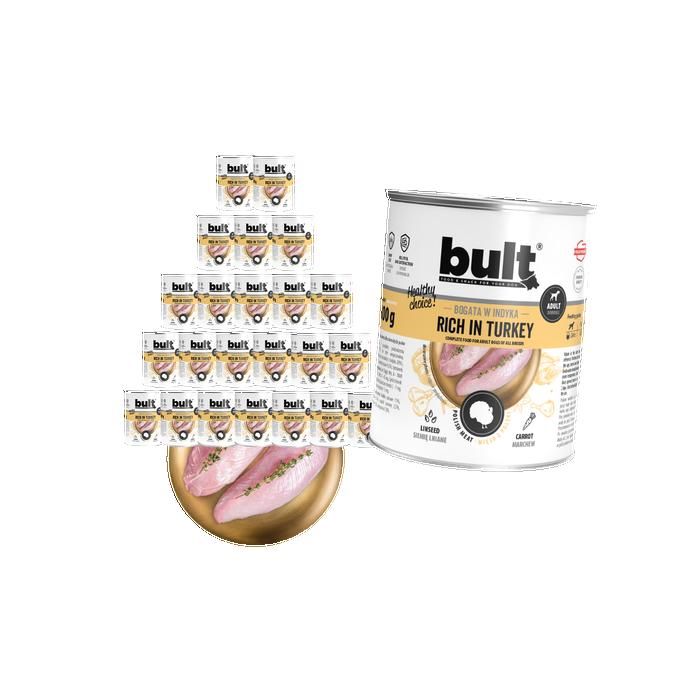 BULT Riche en Dinde - nourriture humide pour chien - 24x800 g