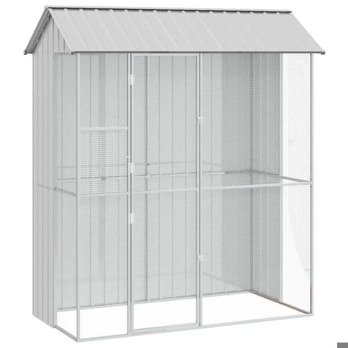 SALE dhiver Cage/Enclos pour oiseaux - UU - Grande Volière - Gris 215 x 110 x 247 cm Acier galvanisé CC660 SALE dhiver Cage/Enclos pour oiseaux - UU - Grande Volière - Gris 215 x 110 x 247 cm Acier galvanisé CC660