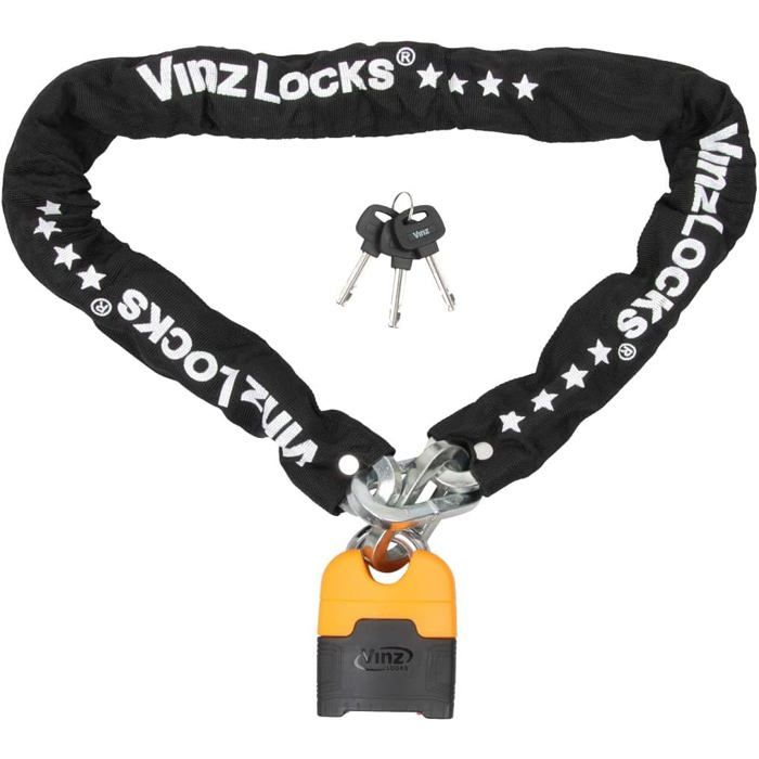 Maxx-Locks Ohura 120 Cm – Antivol Moto/Scooter Certifié ART 4, Maillons Acier Trempé 12 Mm