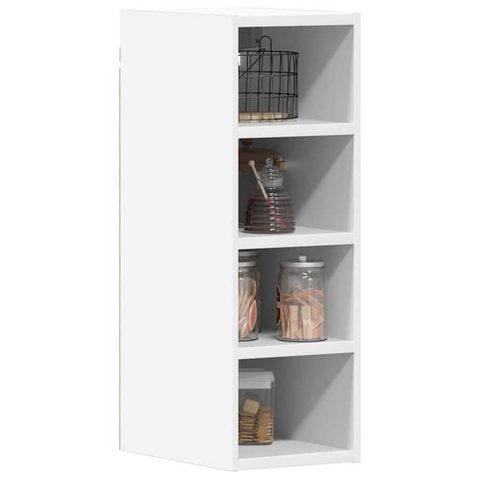 Armoire suspendue - vidaXL - Riga - Blanc - Bois d’ingénierie - 20x295x60 cm - 90 kg max - 25 kg par étagère