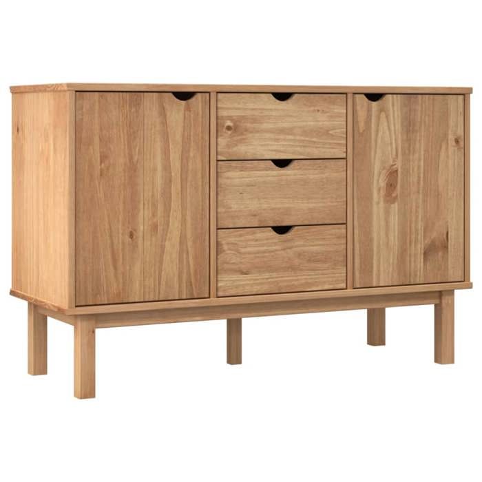 Promotion FévrBuffet debout - Armoire Vaisselier - Pour maison - OTTA 1135x43x73 cm Bois massif de pin FR11172013