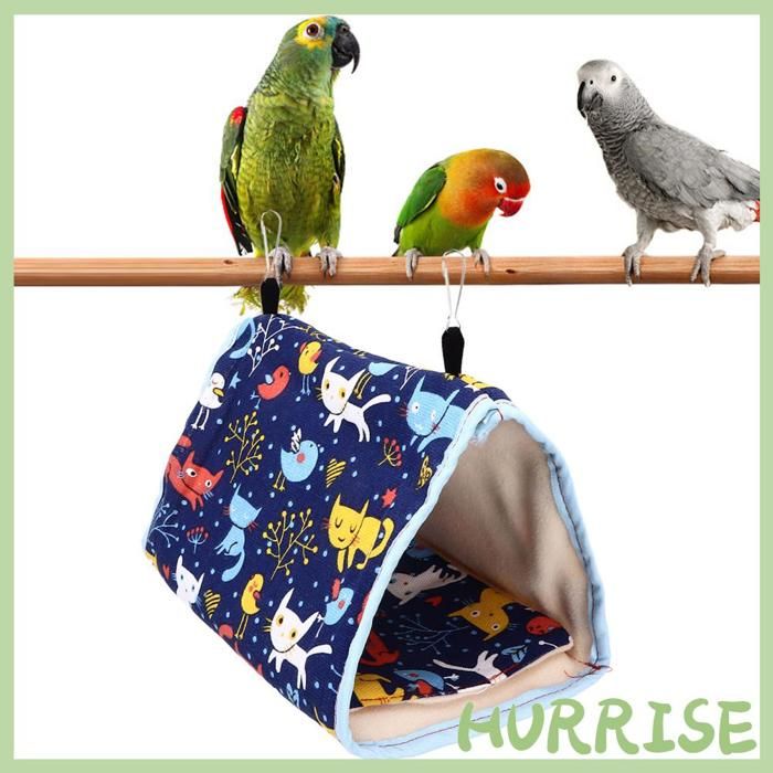 Garosa Nid doiseau chaud Hamac à Maison Confortable pour Perroquets et Perruches - Jouet Chaud avec Crochets animalerie hygiene