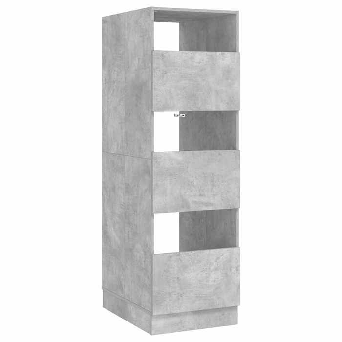 MOTHINESSTO Armoire à Laver Béton 50 x 68 x 162 cm Bois dingénierie - Mothinessto