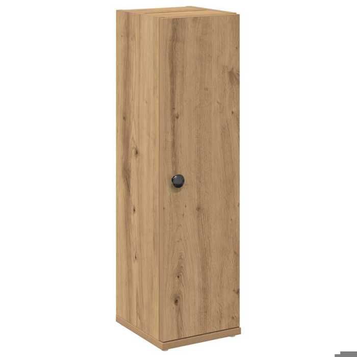Brun Mobilier de bains - Meuble de salle de bain - avec porte-rouleau chêne artisanal m7632