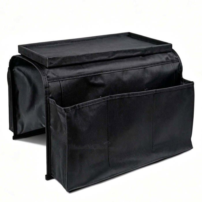 Organiseur accoudoir tablette - Aueq - /canapé fauteuil télécommande tablettes magazine boissons snacks noir ultra Vide Poche