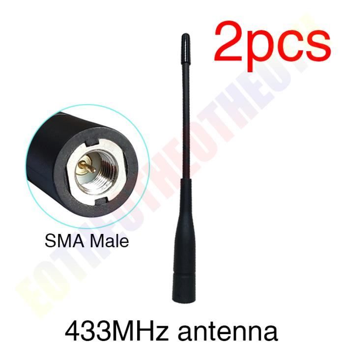 Lot 5 Antennes Omnidirectionnelles SMA Mâle 423-433 MHz - Communication Sans Fil