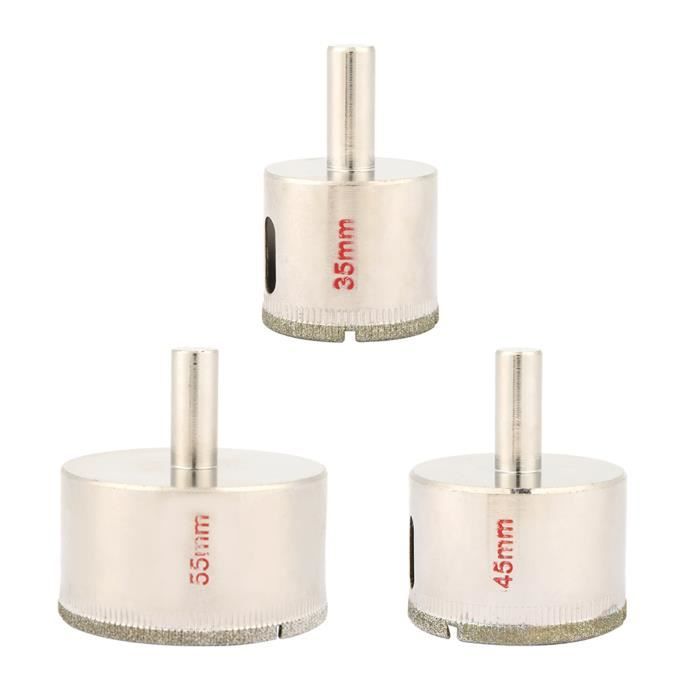 Lot De 6 Forets Diamantés Secs À Tige Ronde Pour Porcelaine, Carrelage