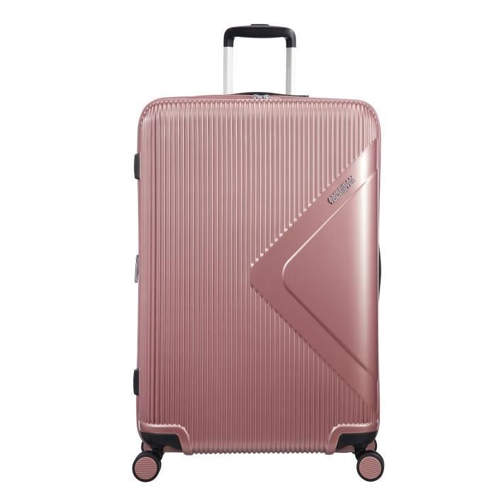 Plus Léger Poids ABS rigide Trolley 8 roues Spinner Bagage Case Or Rose