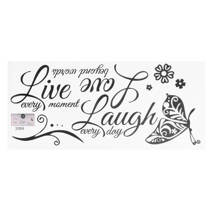 Autocollant Mural Personnalisable - Citation Cuisine Familiale - Vinyle Mat Amovible - Pour Mur, Frigo, Carrelage