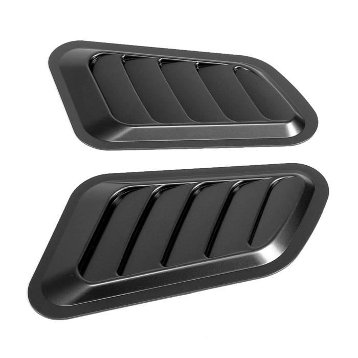 Autocollant Décoratif Prise D'Air Capot Voiture - ABS, Universal (Blanc, Noir, Carbone) | Style Sportif
