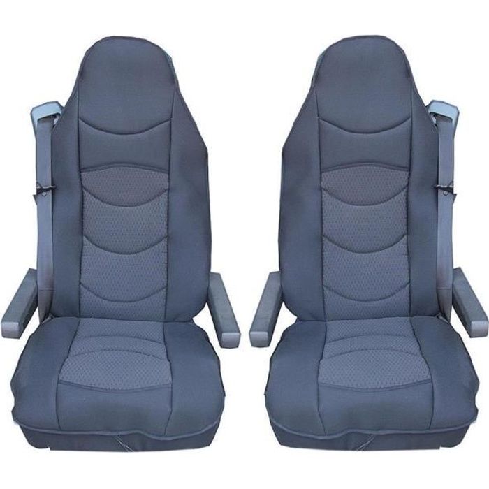 2x LUXE HOUSSE COUVRE SIEGE COUVRE-SIEGE POUR CAMION, POIDS LOURD