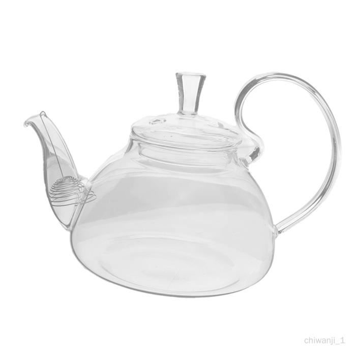 Théière En Verre Borosilicate Avec Infuseur Amovible - 260 Ml - Résistante à La Chaleur Pour Cuisinière Et Micro-ondes - Pour Thé Vert, Noir, Infusion