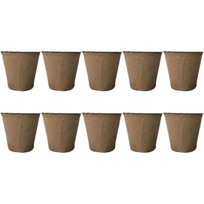 100 Pots De Semis Biodégradables En Fibre + étiquettes - Jardinage écologique Facile - 2