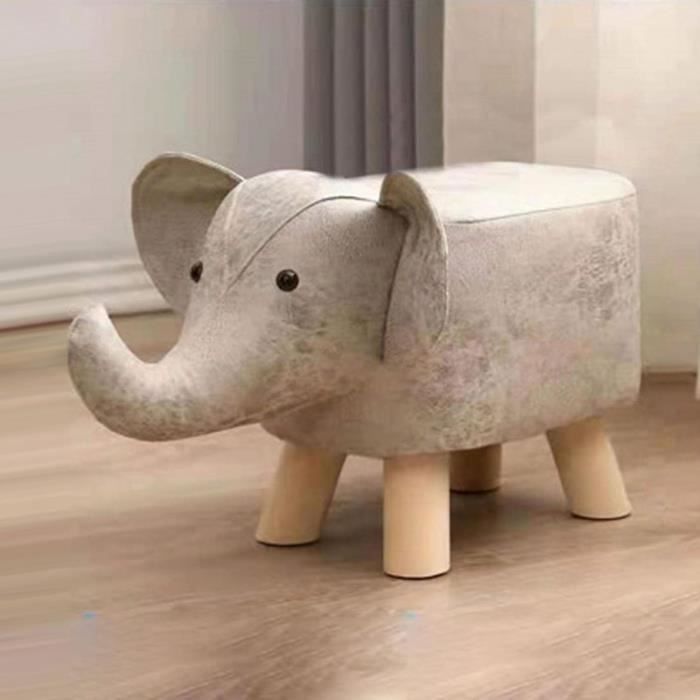 Tabouret Animaux Enfant Tabouret Enfant éléphant En Peluche - Assise Décorative Pour Chambre D'enfant Mobilier Enfant Doux