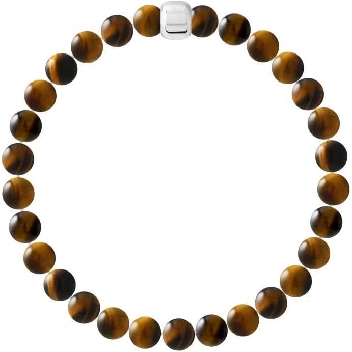 Bracelet En Oeil De Tigre - Boules De 6 Mm - Pierre Naturelle Marron - Neuf Avec étiquettes