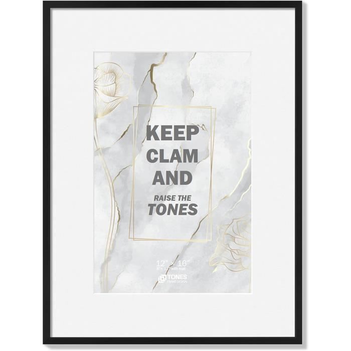 HOHIYO Cadre Photo En Bois 40 X 60 Cm, Cadre Pour Affiches, Puzzle, 40