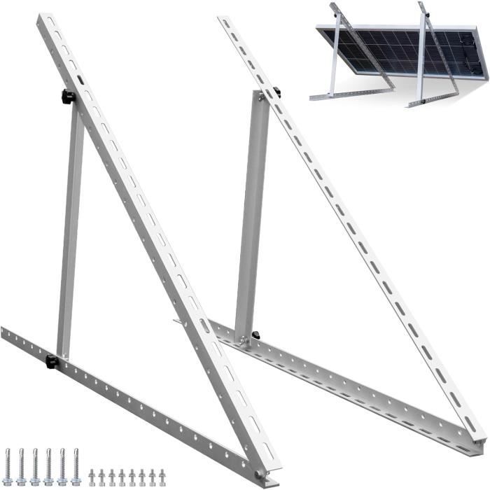Lot De 4 Supports Montage Panneau Solaire Sans Perçage – ABS Résistant UV Pour Camping-Car, Bateau, Caravane