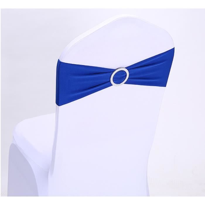 Nœud Papillon Bande Décor Mariage Bigood - Bordeaux - 35x5 Cm - Synthétique - Pour Housse De Chaise