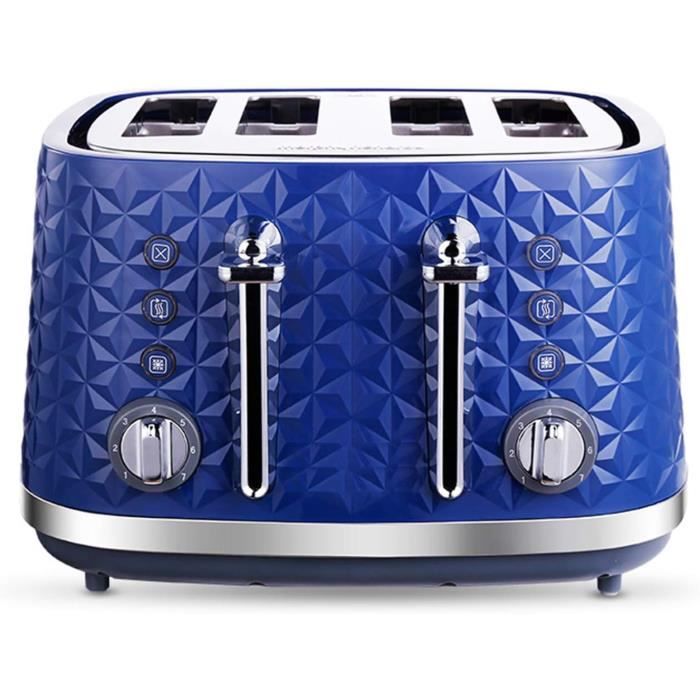 GrillePain 4 Tranches, 7 Niveaux De Degré De Cuisson, Trois Modes De