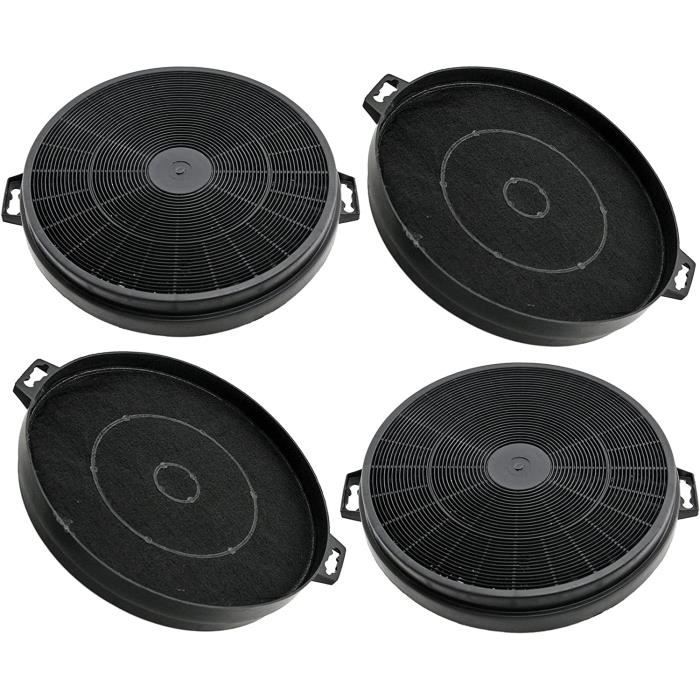 Filtre à Air Lavable En Coton Charbon Actif Pour Hotte - 40x60 Cm, Noir - Capture Graisse Et Odeurs - 10