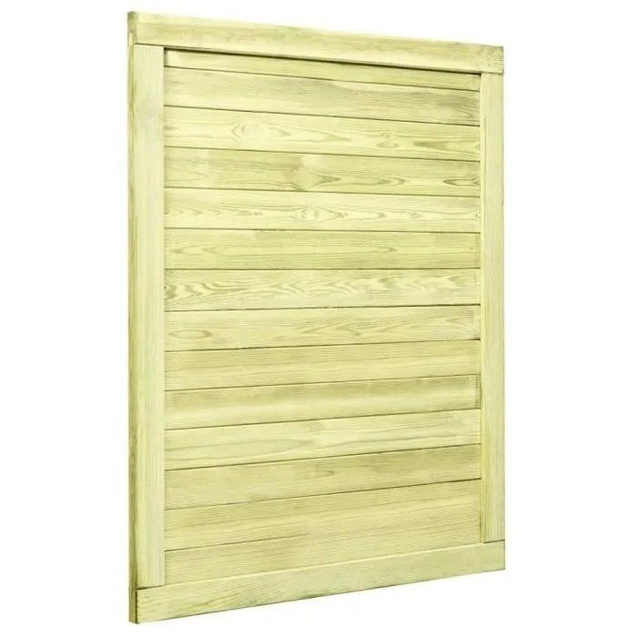 4162BON - Clôture de jardin -Portail de jardin Bois de pin imprégné Panneau de clôture - Bordure de Jardin 125 x 100 cm