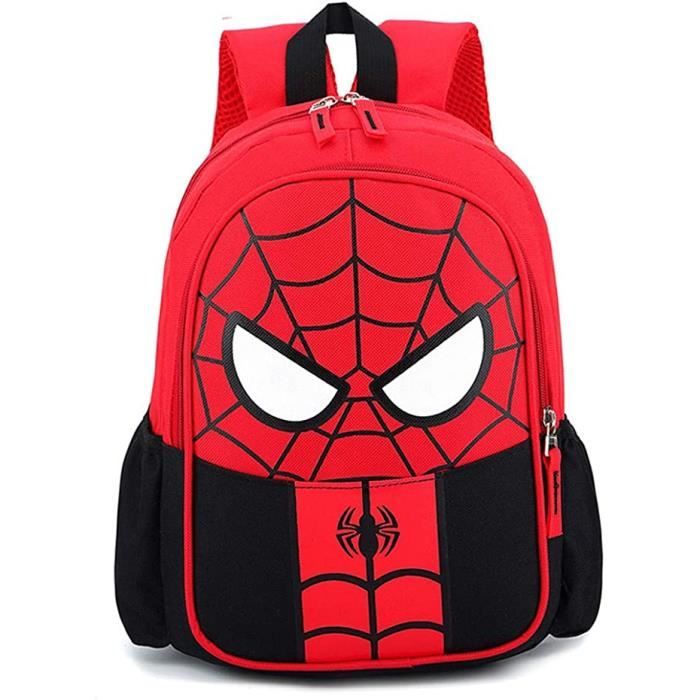Sac à Dos Spiderman 3D Pour Enfants - Cartable Scolaire Garçon Fille, Grande Capacité, Design Coloré