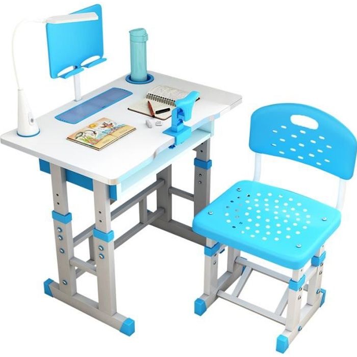 Grand Bureau Ergonomique 80cm Avec Une Chaise Et Lampe Pour Enfants Reglage En Hauteur Couleur Bleu Achat Vente Bureau Bebe Enfant Grand Bureau Ergonomique 80 Soldes Sur Cdiscount Des Le 20 Janvier Cdiscount