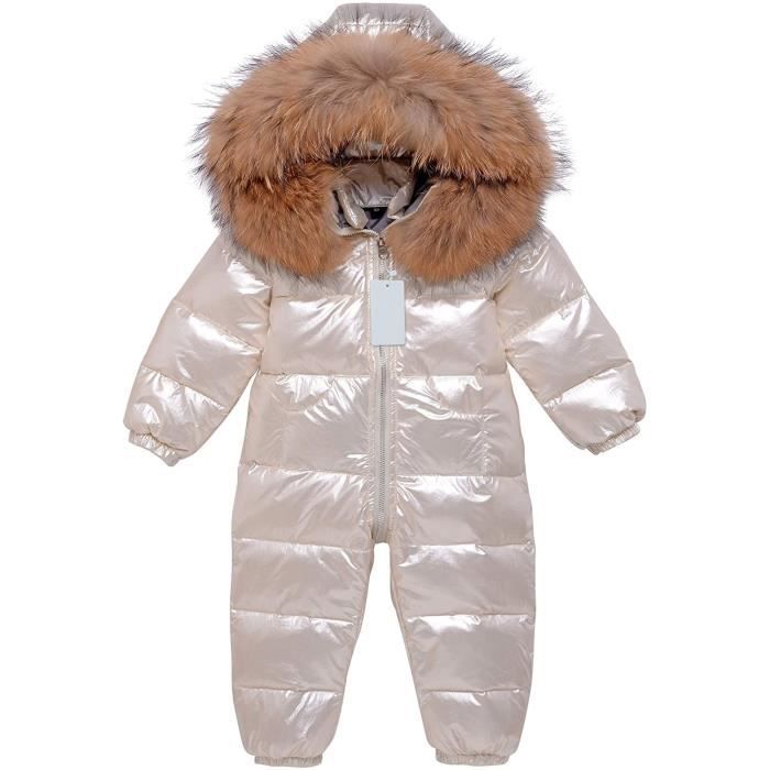 Combinaison de Neige Hiver pour Bébé 18-24 Mois Barboteuses à Capuche Duvet  Combinaison de Ski Épais Tenues d'hiver - Beige - Cdiscount Puériculture &  Eveil bébé