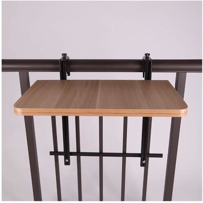 YDDZ Table Suspendue de Balcon Ext/érieur 60x40x39cm Garde-Corps Rangement Table Pliante en Fer Forg/é Suspendu Bar Table Murale 3 Bureau Ext/érieur R/églable