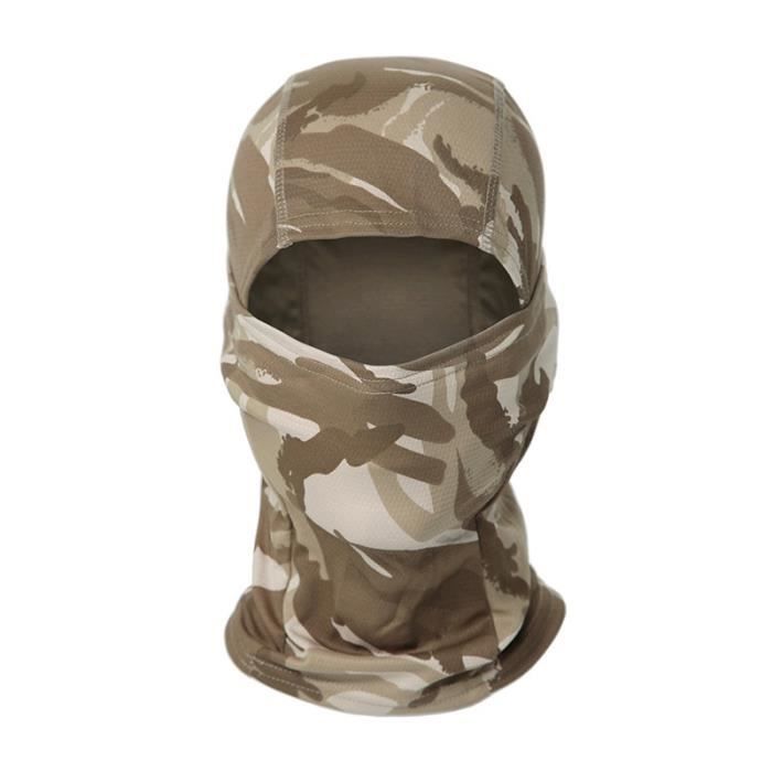 EUPSIIU 3 Pièces Cagoule Masque de Ski Camouflage Cagoule Couverture de Visage Tactique Cyclisme Respirant Masque Hommes Femmes Sports Protection Contre Les UV et la Poussière Unisexe (3 Couleurs