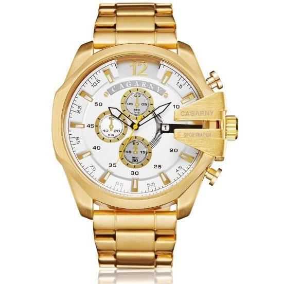 Montre Militaire Homme Quartz Étanche Chronographe Cuir - Style Luxe Sport