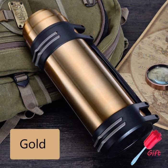 Thermos Isotherme 1,5L Acier Inoxydable – Double Paroi – Garde Boissons Chaudes/Froides – Bec Verseur Ergonomique