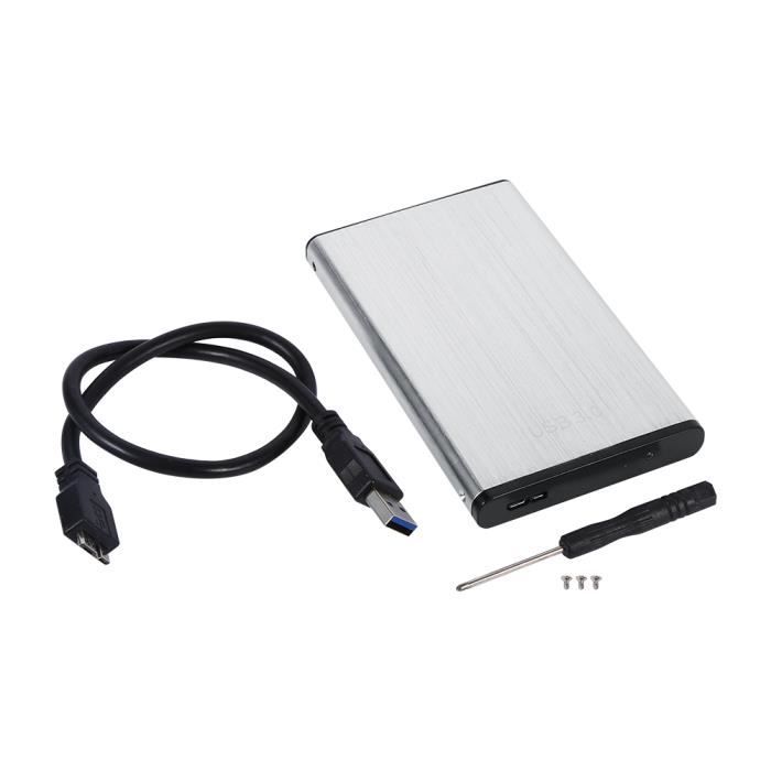 Tbest boîtier SSD Boîtier de disque dur portable 2.5 pouces SATA vers