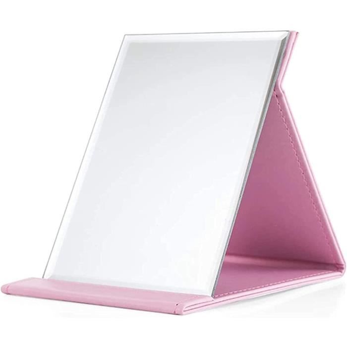Miroir De Table Vintage Réglable - Beige, 19,5 X 11 Cm - Pour Maquillage, Bureau, Chambre - Rotation à 360°