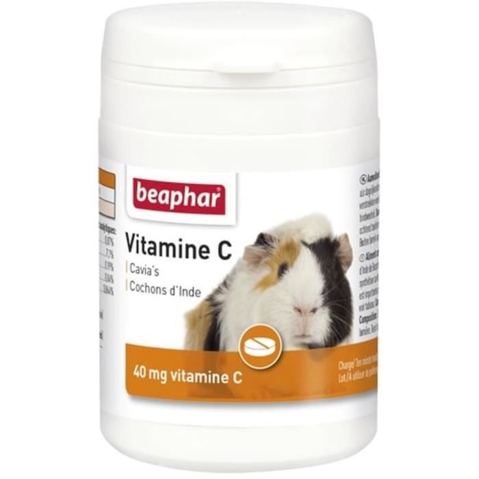 Meilleurs prix pour Beaphar Vitamine C comprimés cobaye 40 mg 180 pièces