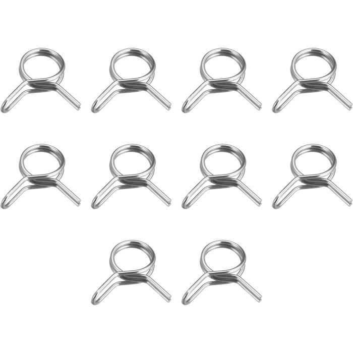 20 Clips Ressort En U Acier Inoxydable 21.4mm X 12mm - Pour Panneaux 3 à 7.5mm D'épaisseur