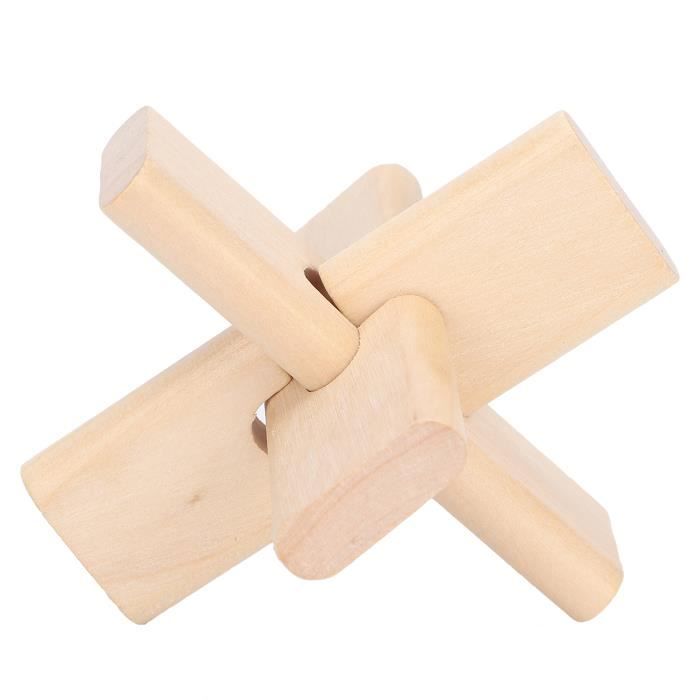 Puzzle Casse-Tête En Bois Intelligent - Jeu De Réflexion Et D'enclavement - Jouet Cérébral - Neuf Avec Certificat SGS