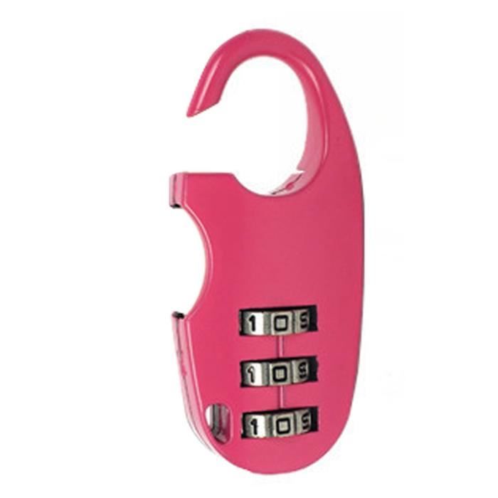 Serrure à combinaison - YOSOO - Mini cadenas à 3 chiffres - Antivol