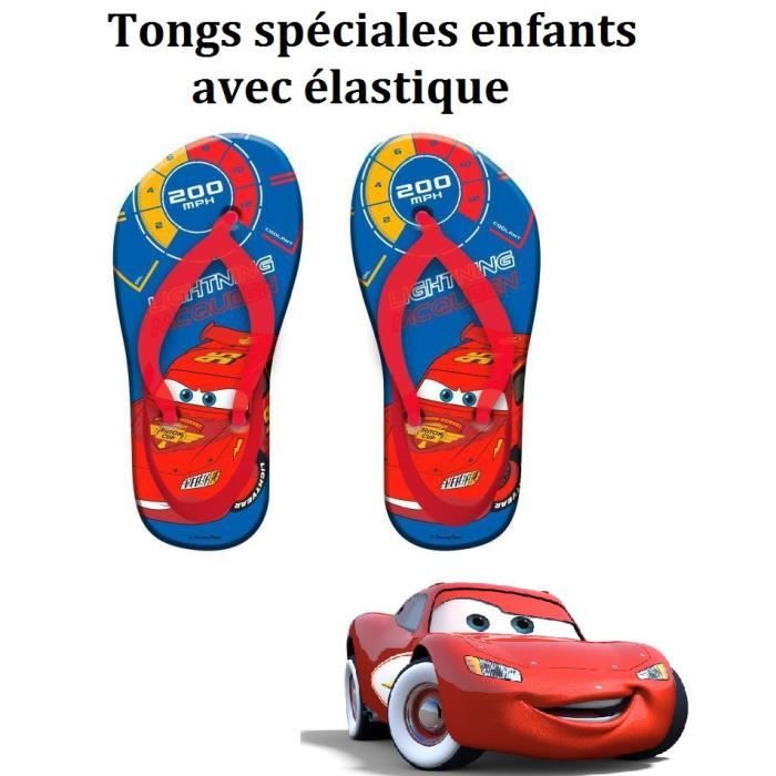 Tongs avec élastique Enfant garçon Disney Cars MC Queen Rouge/Bleu 27 