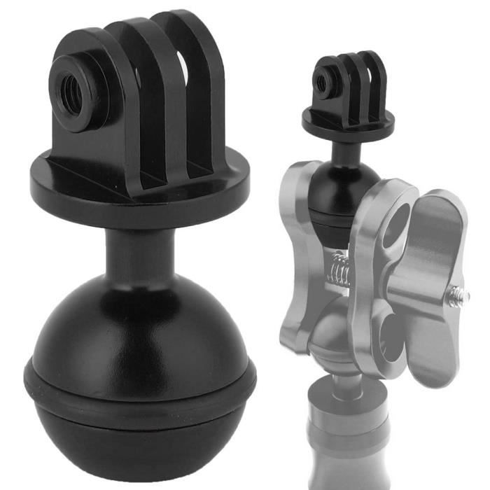 Adaptateur Double Rotule 17mm Pour Support Magnétique Voiture - Réglage Angle, Caoutchouc Résistant