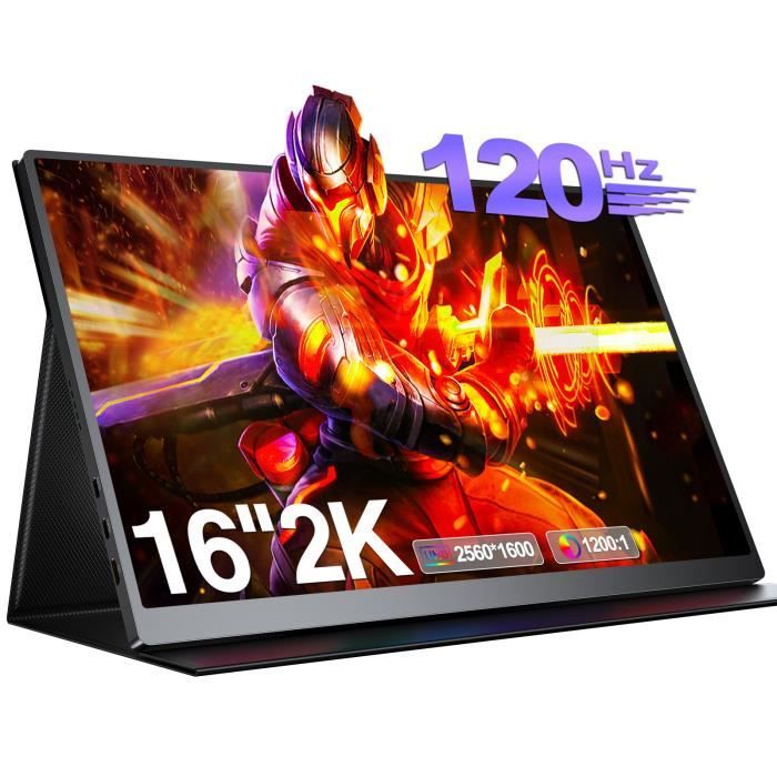 Moniteur portable EVICIV 16 pouces 2K 120Hz USB C – Jeux Xbox