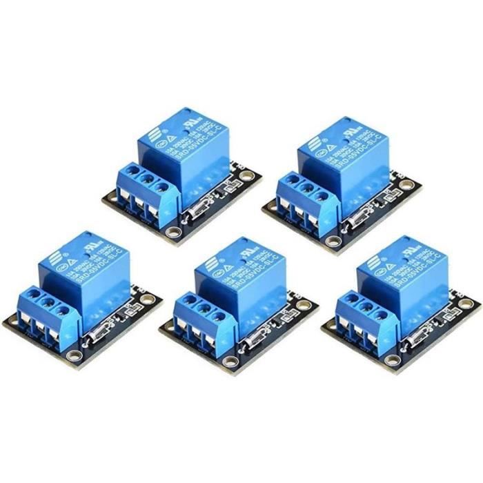 Module Relais 1 Canal 5V DAOKAI - Déclenchement Bas Niveau - Avec Optocoupleur - Pour Arduino, Projets électroniques
