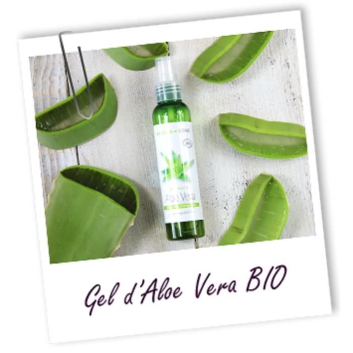 AROMA ZONE Gel Natif Aloé Véra 250mL Nutritif&Protecteur Visage&Corps