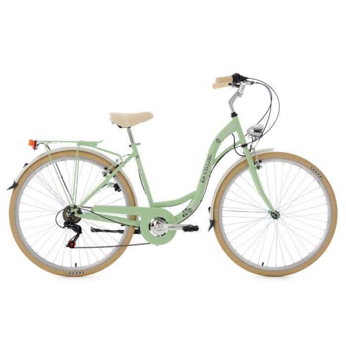 Vélo de ville dame 28'' Casino vert menthe 6 vitesses TC 48 cm KS Cycling