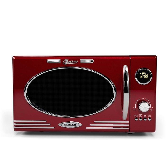 Melissa 16330129 - Micro-ondes avec gril - 23L - 800W - Rouge métallisé - Melissa